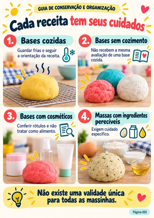 Guia de Conservação — Cada receita tem seus cuidados