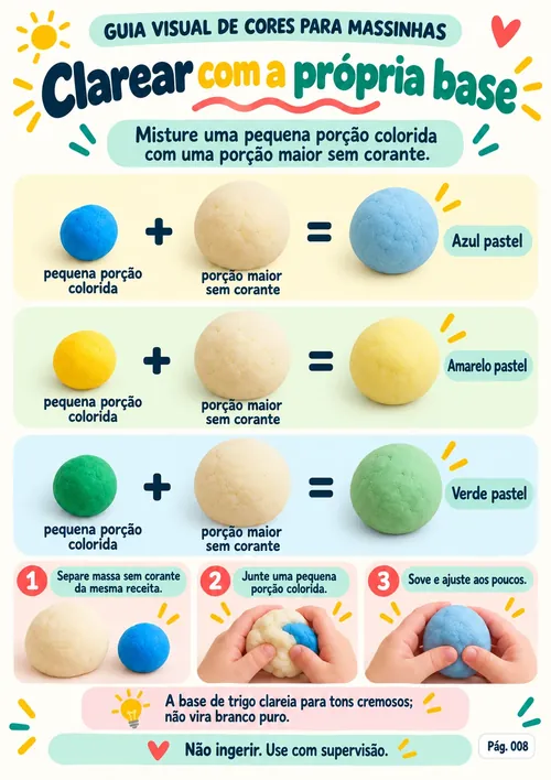 Guia Visual de Cores — Clarear com a própria base