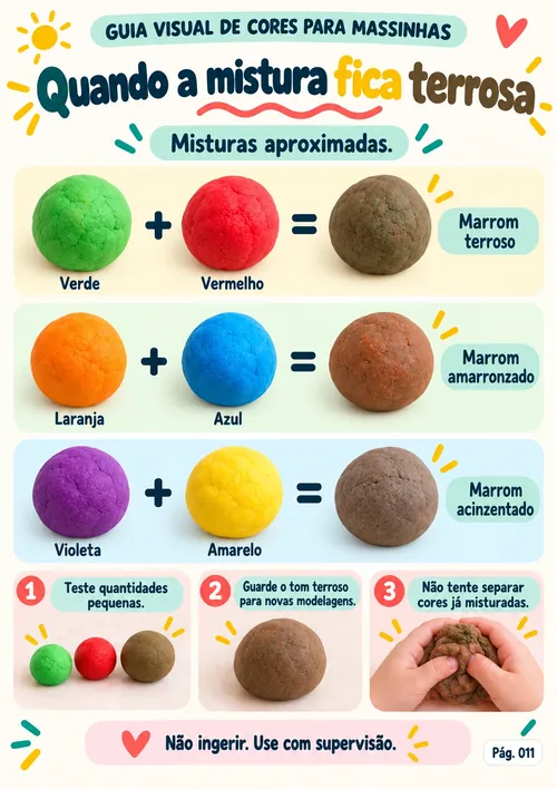 Guia Visual de Cores — Quando a mistura fica terrosa
