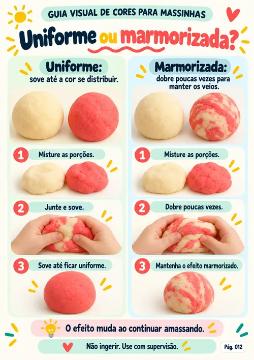 Guia Visual de Cores — Uniforme ou marmorizada?