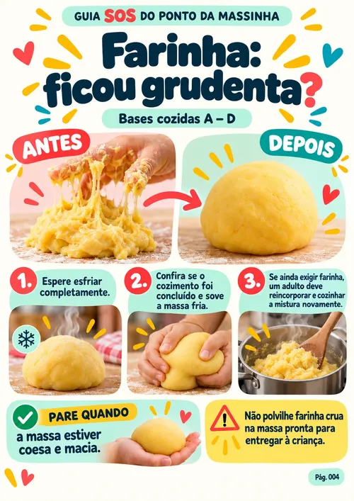 Guia SOS — Farinha: ficou grudenta?