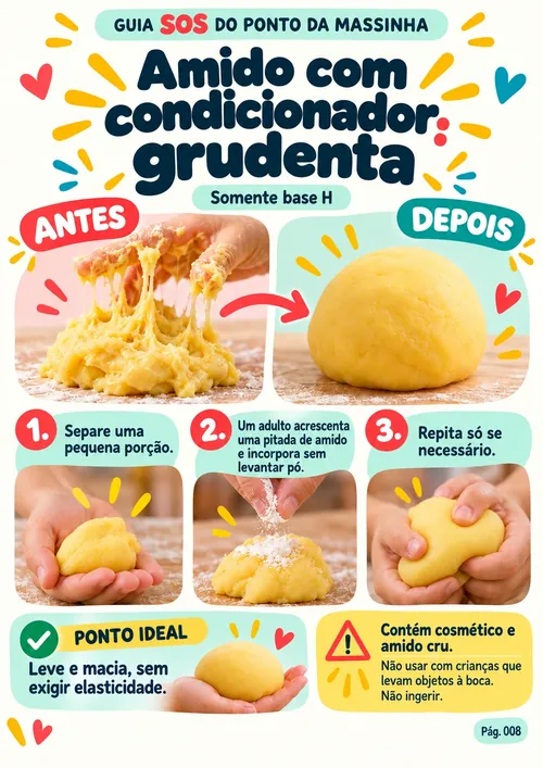 Guia SOS — Amido com condicionador: grudenta